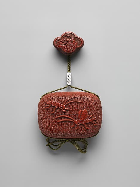 Case (Inrō) with Design of Crickets, by Onko Takanaga (dates unknown)