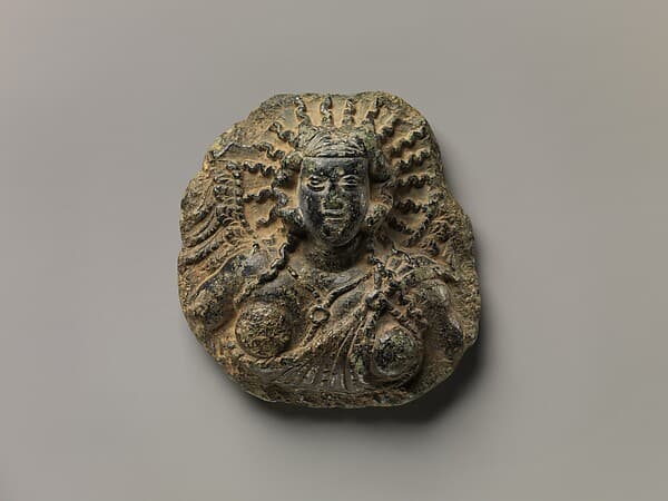 Roundel with a Winged Female Deity