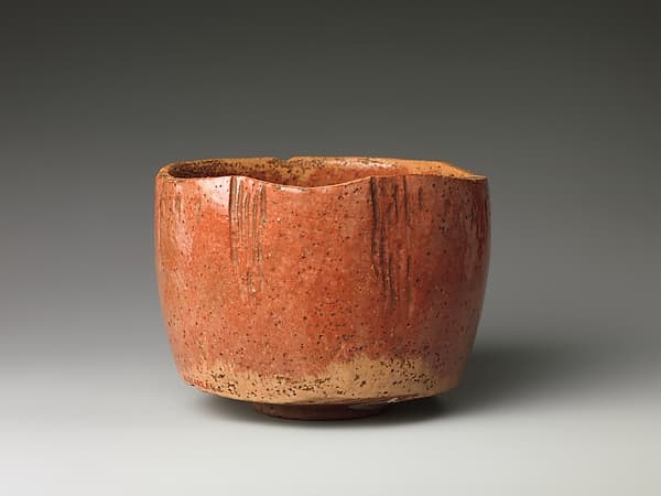 Red Raku Tea Bowl (copy of the Kaga Kōetsu Tea Bowl), by Hon'ami Kōetsu