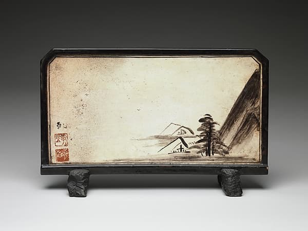 Reading screen, by Ogata Kenzan