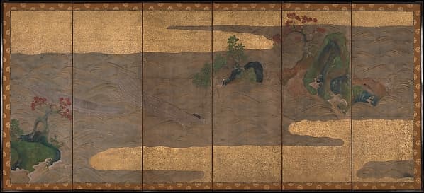 Boats upon Waves, by Tawaraya Sōtatsu