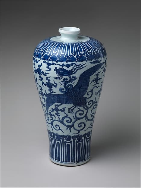 Vase in Meiping Shape with Phoenix