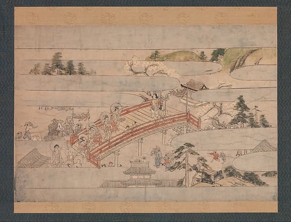 The Final Scene from A Long Tale for an Autumn Night (Aki no yonaga monogatari), by Unidentified artist