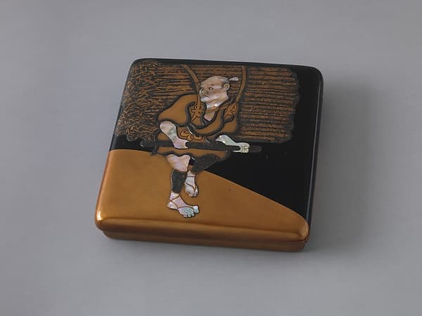 Writing Box with Woodcutter Design, by Ogata Kōrin