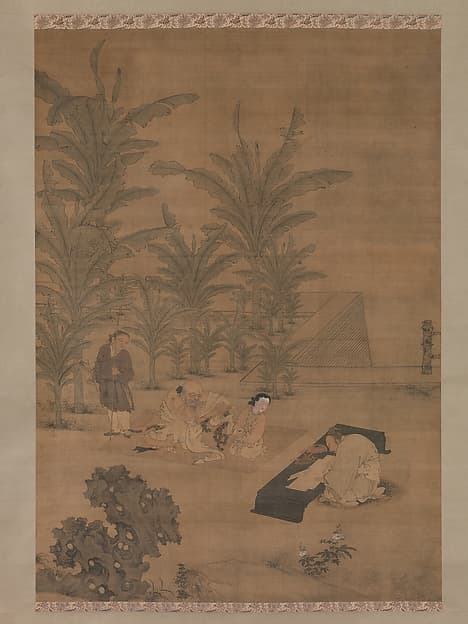 The Scholar Fu Sheng Transmitting the Book of Documents, by Du Jin