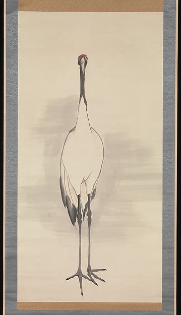 Cranes, by Nagasawa Rosetsu 長澤蘆雪
