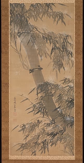 Bamboo in Snow, by Dapeng Zhengkun (Taihō Shōkon)