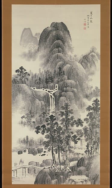 Mountain Stream on a Summer Day, by Nakabayashi Chikutō