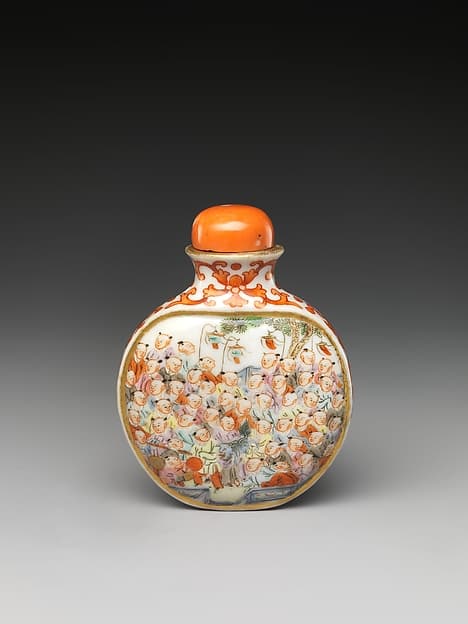 Snuff Bottle with One Hundred Children