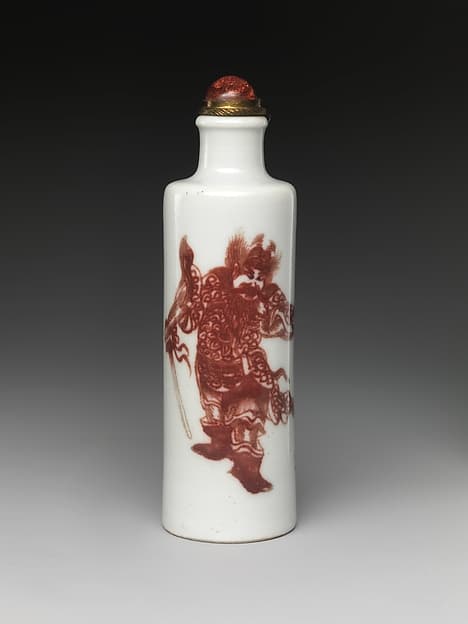 Snuff bottle with demon queller Zhong Kui
