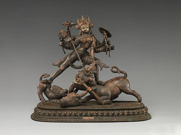 The Goddess Durga Slaying Mahisha