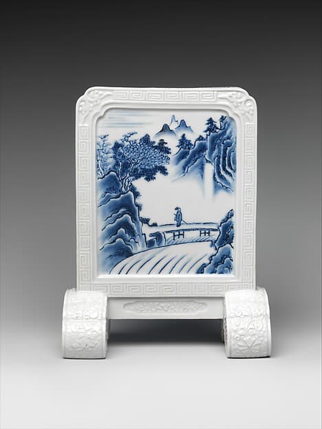 Desk Screen with Chinese Landscape