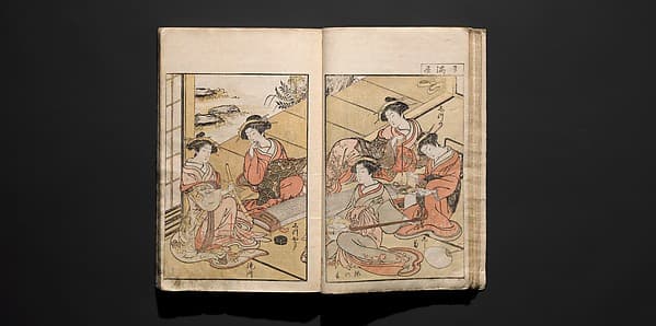 Mirror of Yoshiwara Beauties (Seirō bijin awase sugata kagami) 青楼美人合姿鏡, by Katsukawa Shunshō 勝川春章