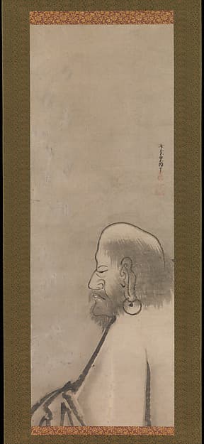 Portrait of Daruma, by Unkoku Tōgan