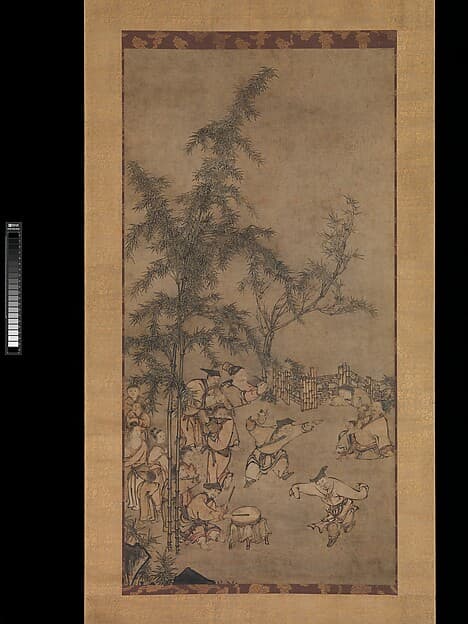 Seven Sages of the Bamboo Grove, by Sesson Shūkei