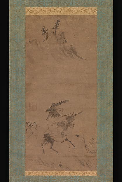 Su Shi Riding a Donkey, by Bokudō Sojun
