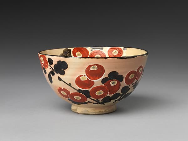 Bowl with blossoms, by Nin'ami Dōhachi (Takahashi Dōhachi II)