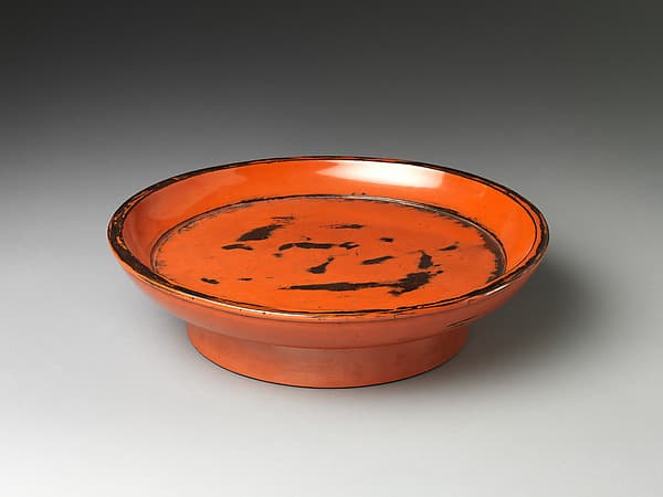 Round Negoro Tray (Kōban)