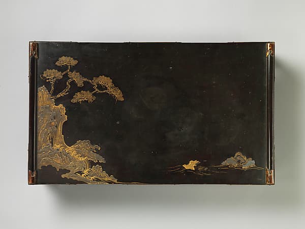 Writing Desk (Bundai) with Landscape and Geese