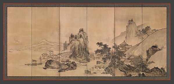 Landscape of the Four Seasons, by Unkoku Tōgan