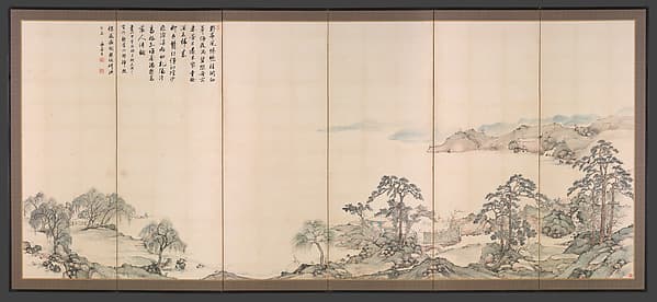 Lake Biwa in Four Seasons, by Nukina Kaioku