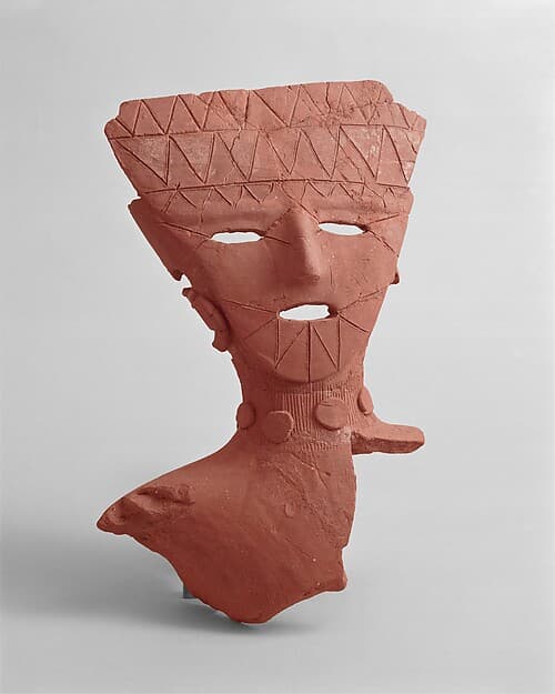 Head of a Clay Tomb Sculpture (Haniwa)