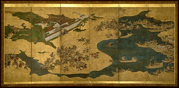 The Battle of Yashima, from The Tale of the Heike (Heike monogatari), by Tosa School