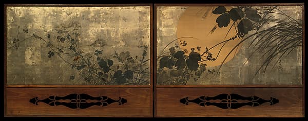 Autumn Grasses in Moonlight, by Shibata Zeshin