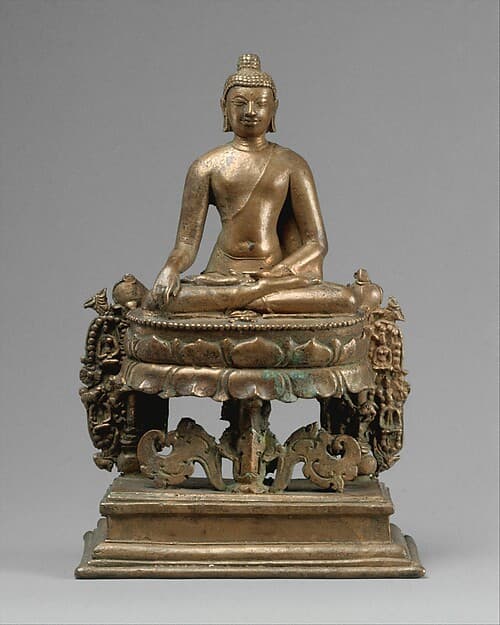 Lotus-Enthroned Buddha Akshobhya, the Transcendent Buddha