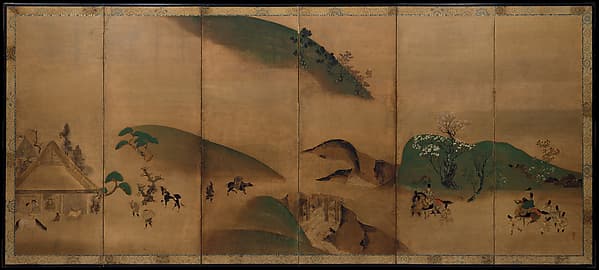 Royal Visit to Ōhara, from The Tale of the Heike, by Tawaraya Sōtatsu