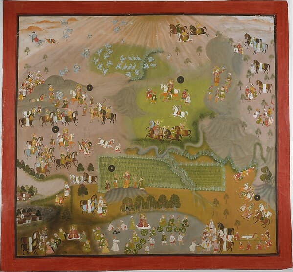 Maharana Jagat Singh Hawks for Cranes, by Shiva and Dayal