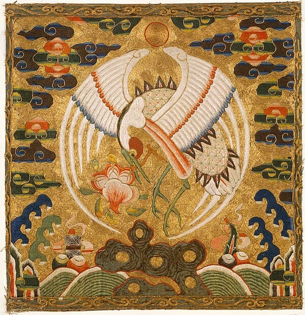 Rank Badge with Crane