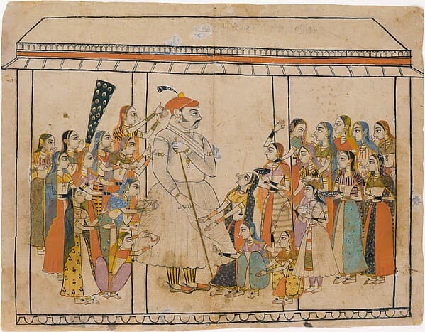 Maharaja Raj Singh Adored by His Ladies