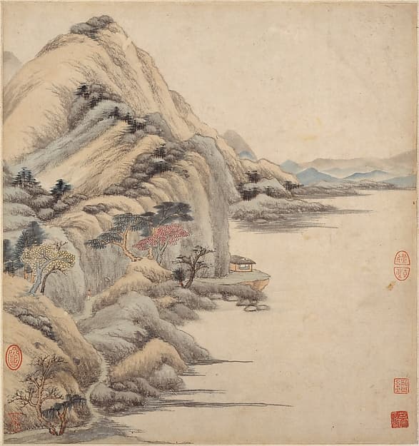 Landscapes in the styles of ancient masters, by Wang Jian
