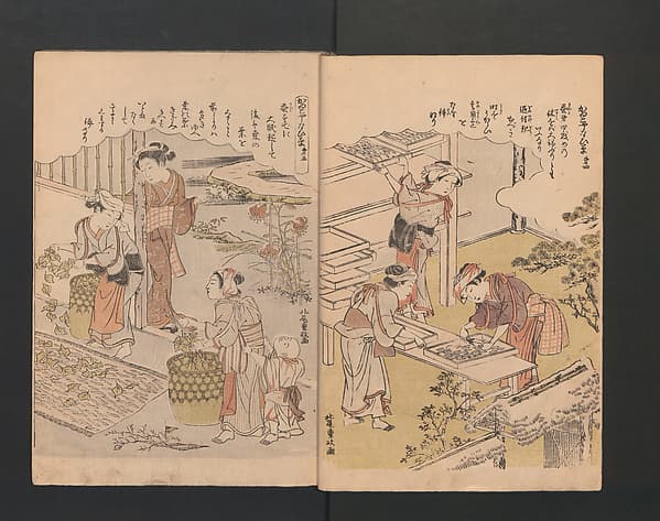 Picture Book of Brocades with Precious Threads (Ehon takara no itosuji 画本宝能縷, by Katsukawa Shunshō 勝川春章