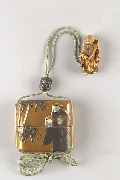 Case (Inrō) with Design of Seven Sages of the Bamboo Grove