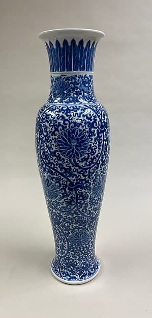 Vase with floral scrolls
