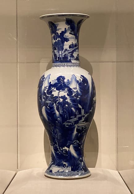 Vase with landscape scenes
