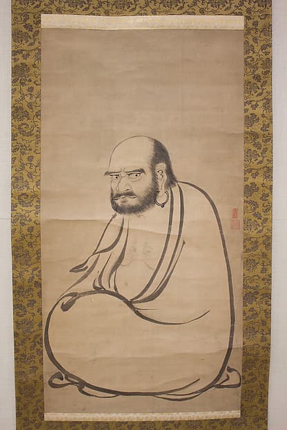 Bodhidharma (Daruma), by Kano Sanraku 狩野山楽