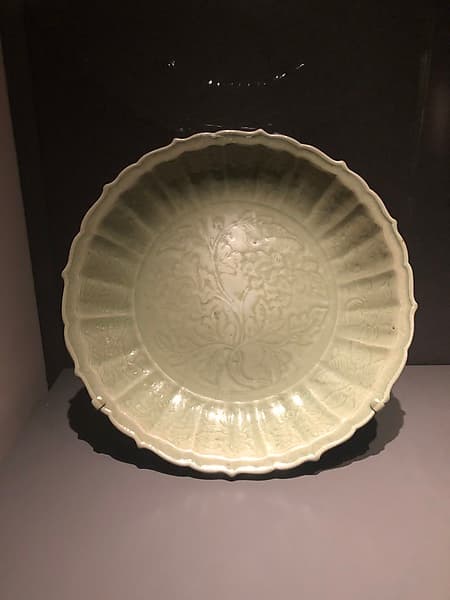 Dish with Peonies