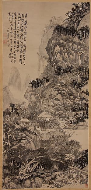 Lofty Recluse in Autumn Mountains, by Wang Duo