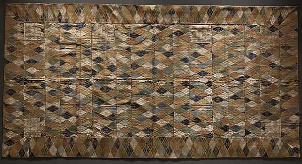 Seven-Panel Buddhist Monk’s Vestment (Shichijō kesa) with Floral-Lozenge Pattern