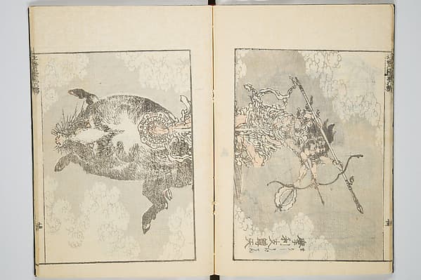 Transmitting the Spirit, Revealing the Form of Things, Volume 6 of Hokusai Sketchbooks (Denshin kaishu: Hokusai manga, gohen), by Katsushika Hokusai 葛飾北斎