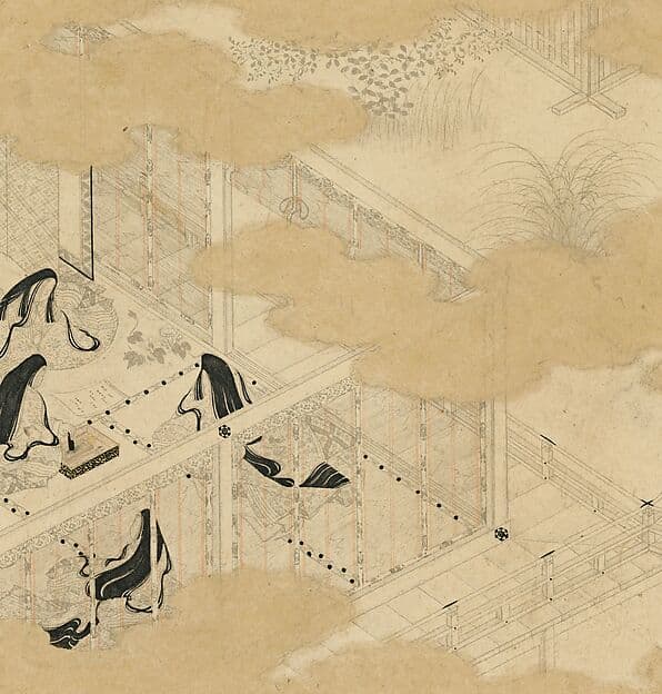 Albums of scenes from The Tale of Genji, by Tosa Mitsunori