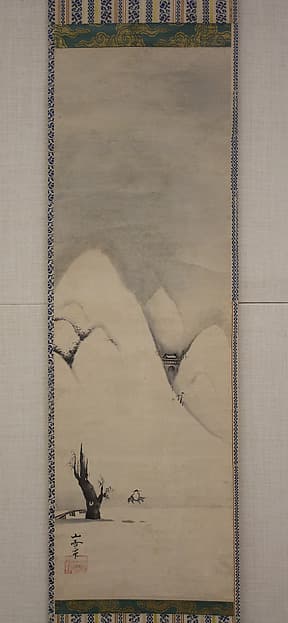 Winter Landscape, by Kano Sansetsu 狩野山雪