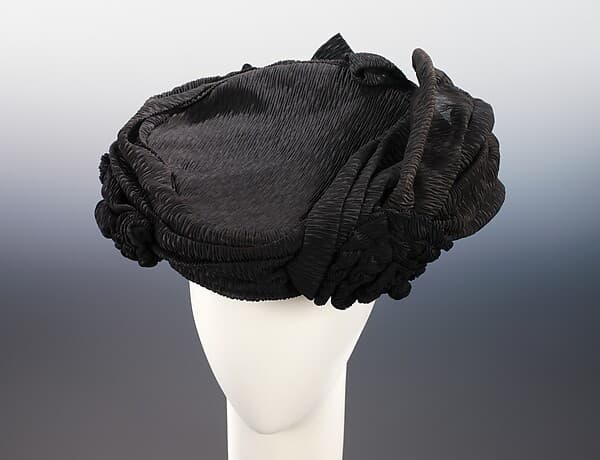 Mourning hat, by Crocker