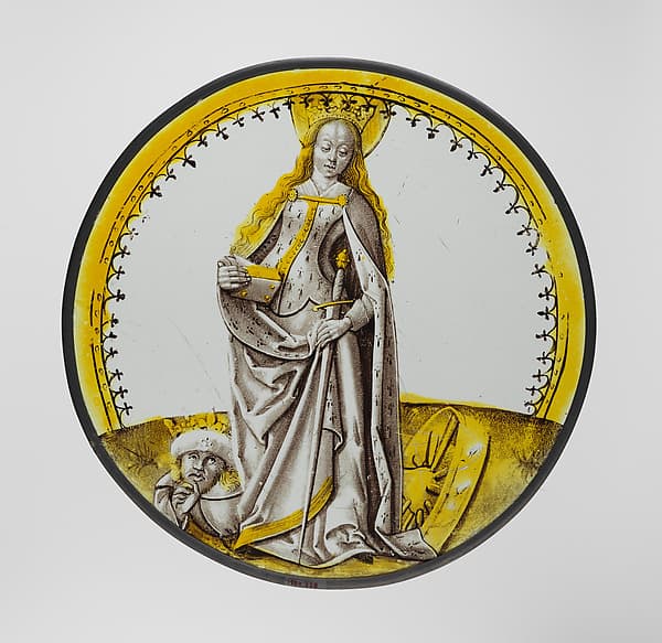 Roundel with Saint Catherine of Alexandria