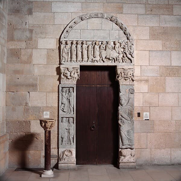 Portal from the Church of San Leonardo al Frigido, by Biduinus