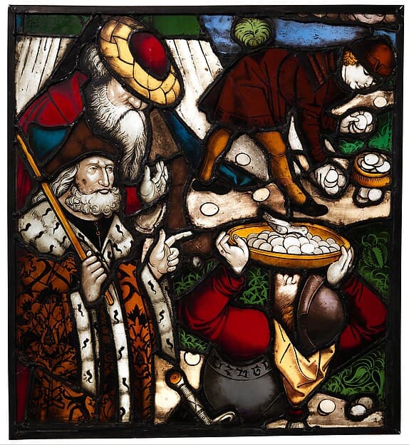 Gathering Manna, by Friedrich Brunner