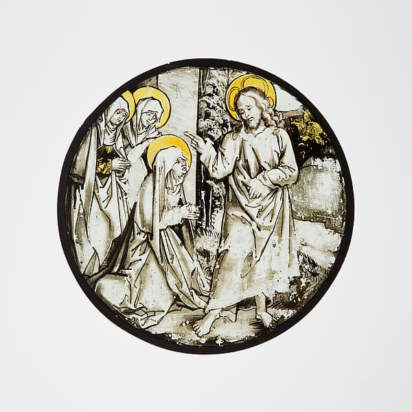 Roundel with Christ Taking Leave of His Mother, by Hans Schäufelein